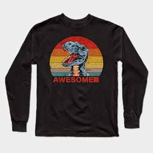 awesome dino Long Sleeve T-Shirt